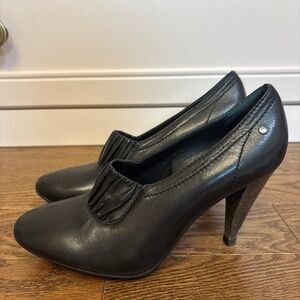 Coach leather pumps/booties size 7, 3.5 inch heel